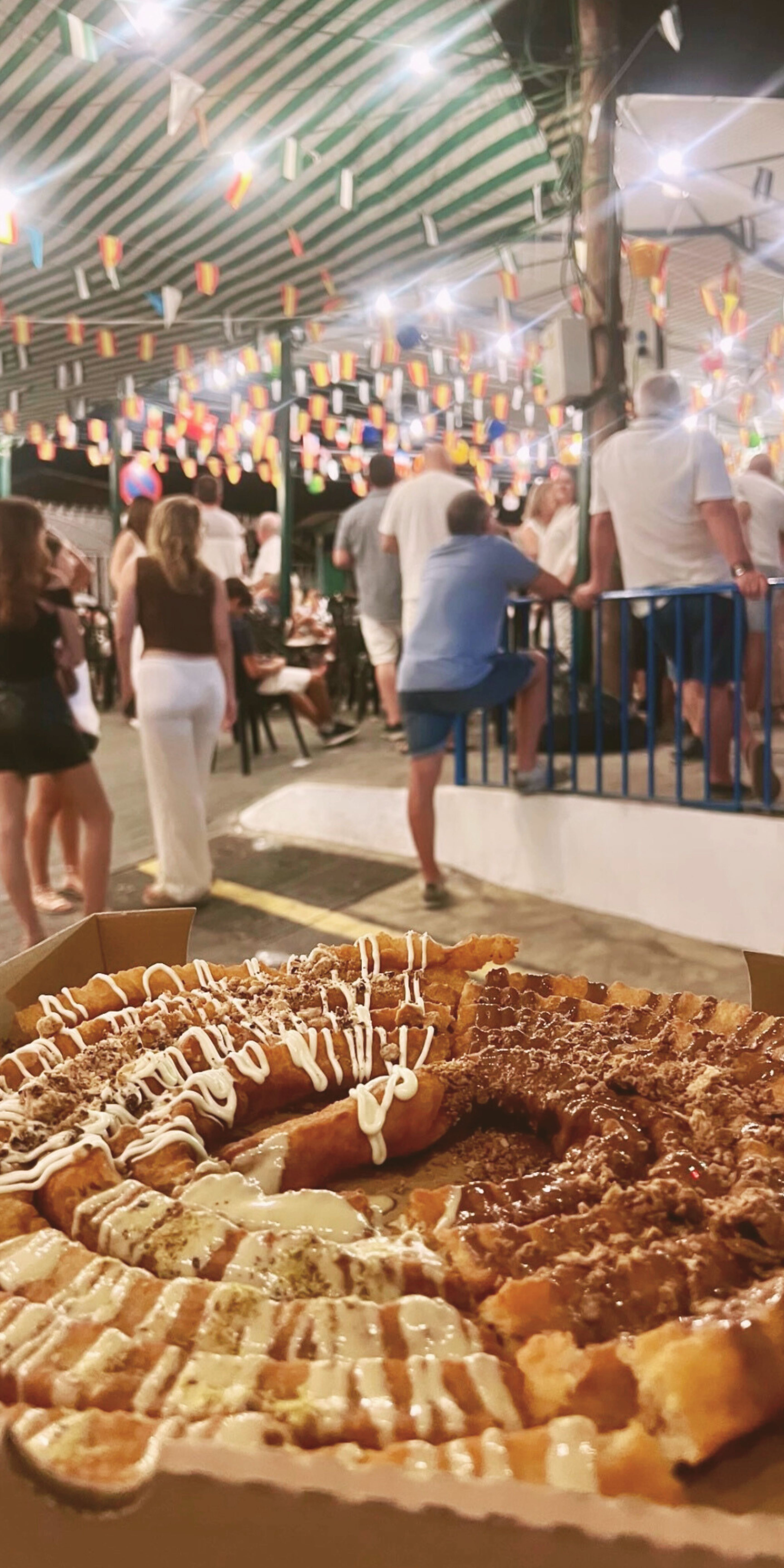 Churros artesanos para eventos en Andalucía en una feria de pueblo